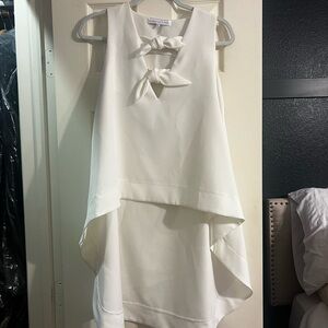 Endless Rose White Knot High Low Top